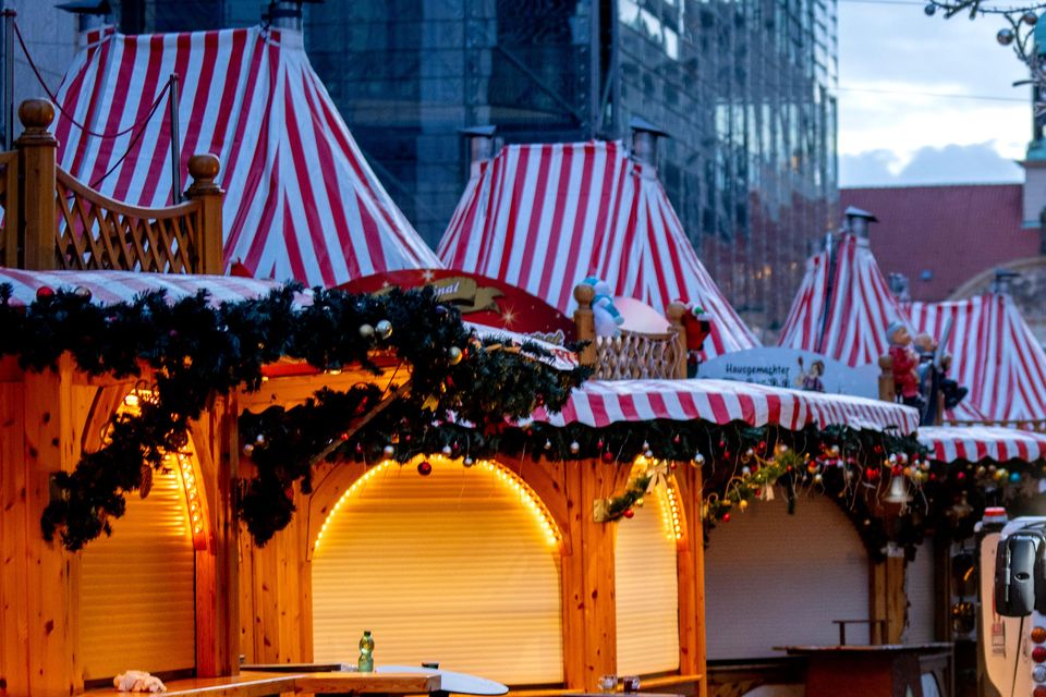 The Christmas market has been closed since the attack on Friday night (Michael Probst/AP)