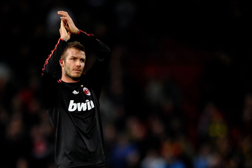 beckham ac milan jersey