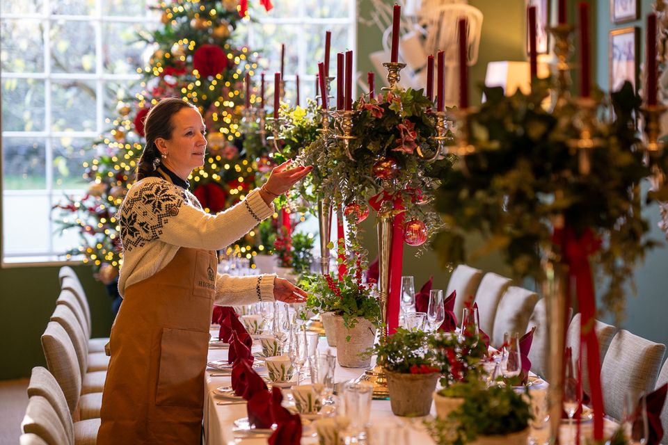 Table decorations at Highgrove (Ben Birchall/PA)