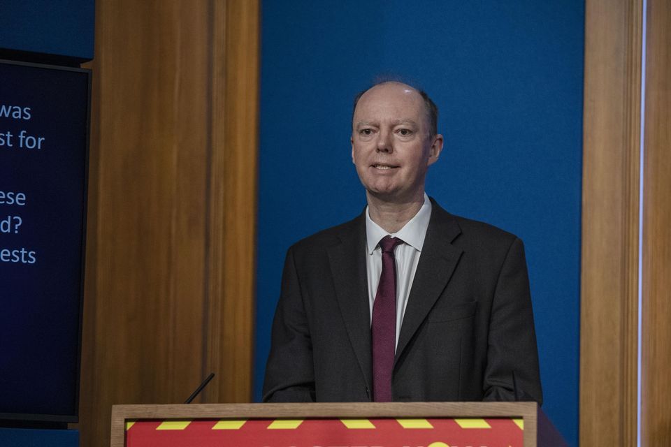 Chief medical officer Sir Chris Whitty gave media briefings throughout the course of the pandemic (Jack Hill/The Times/PA)