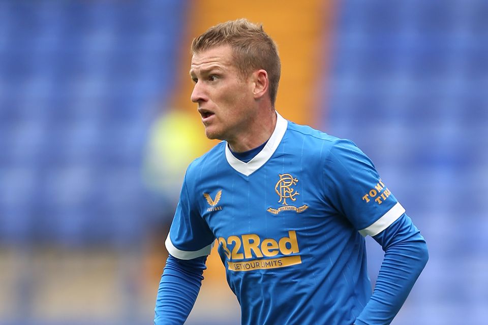 Masterclass: Steven Davis produced a man of the match performance for Rangers against Livingston. Credit: Lewis Storey/Getty Images