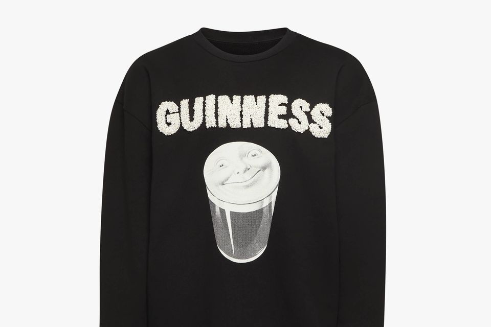 A JW Anderson x Guinness jumper on sale as part of the collection