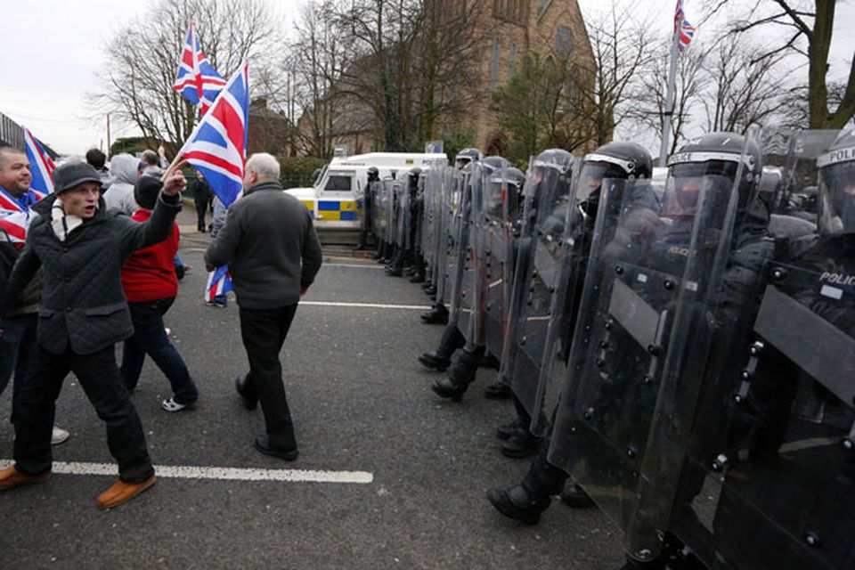 SNI officers on the Lower Newtownards