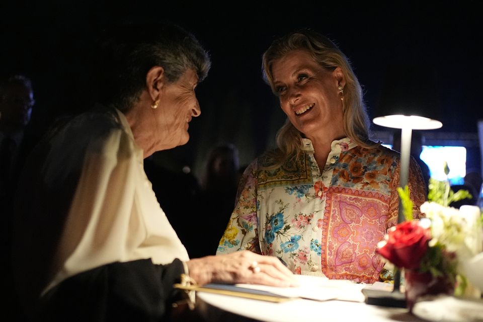 Elizabeth Pule spoke with the duchess and duke one-on-one at the reception (Aaron Chown/PA)