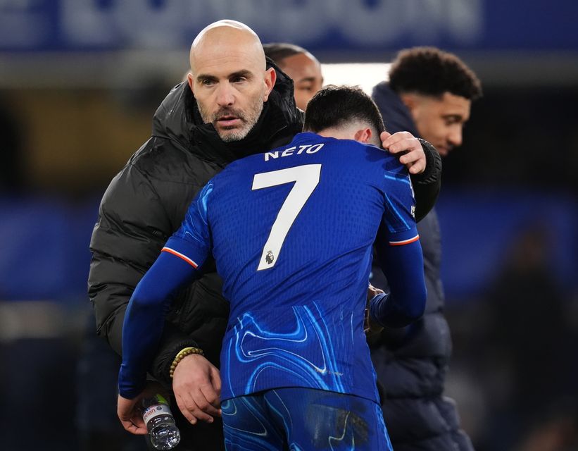 The goal was Pedro Neto’s second in the league for Chelsea following his equaliser against Arsenal in November (John Walton/PA)