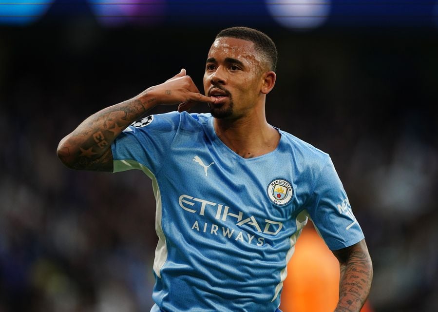 Gabriel Jesus was on target in Manchester City’s win (Mike Egerton/PA)