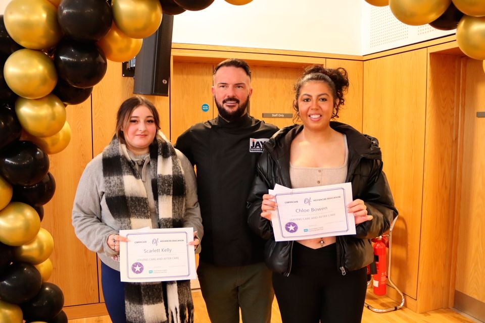 Left to right: Scarlett Kelly; Jay Millar and Chloe Bowen