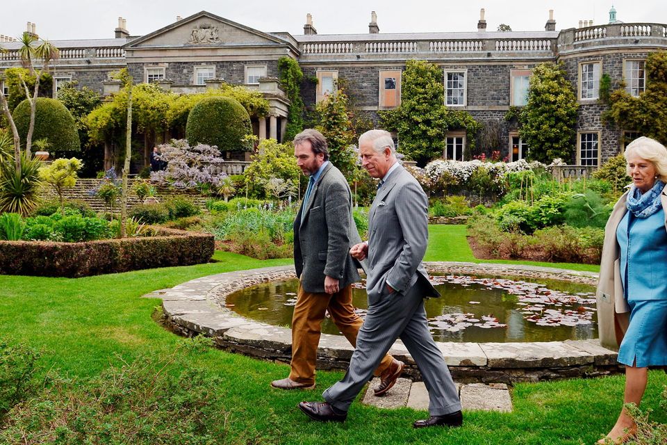 The Prince of Wales and Duchess of Cornwall tour Mount Stewart on the last day of their visit to Northern Ireland.