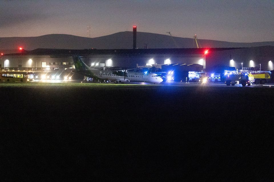 Incident involving plane at Belfast City Airport the 22nd December 2024 (Photo by Luke Jervis / Belfast Telegraph)