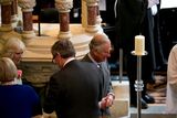 thumbnail: The Prince of Wales (centre) and the Duchess of Cornwall (left) attends a peace and reconciliation prayer service at St. Columba's Church in Drumcliffe on day two of a four day visit to Ireland. PRESS ASSOCIATION Photo. Picture date: Wednesday May 20, 2015. See PA story ROYAL Ireland. Photo credit should read: Colm Mahady/PA Wire