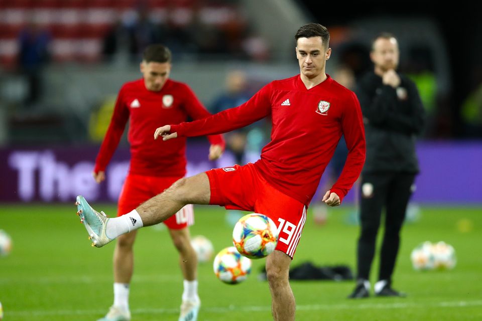 Tom Lawrence will miss Wales’ international (Tim Goode/PA)