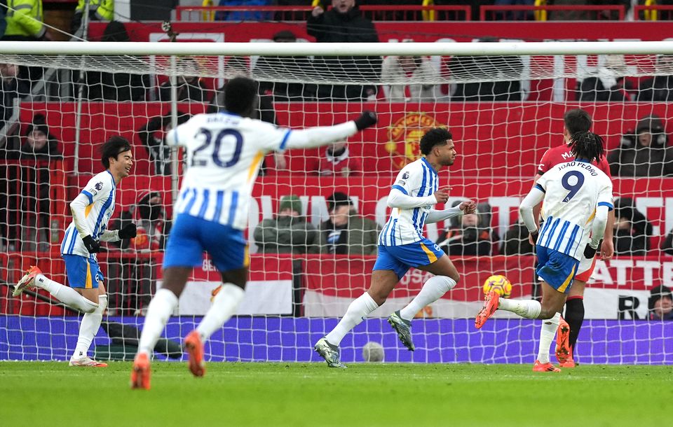 Brighton won at Old Trafford for the third season in a row (Martin Rickett/PA)