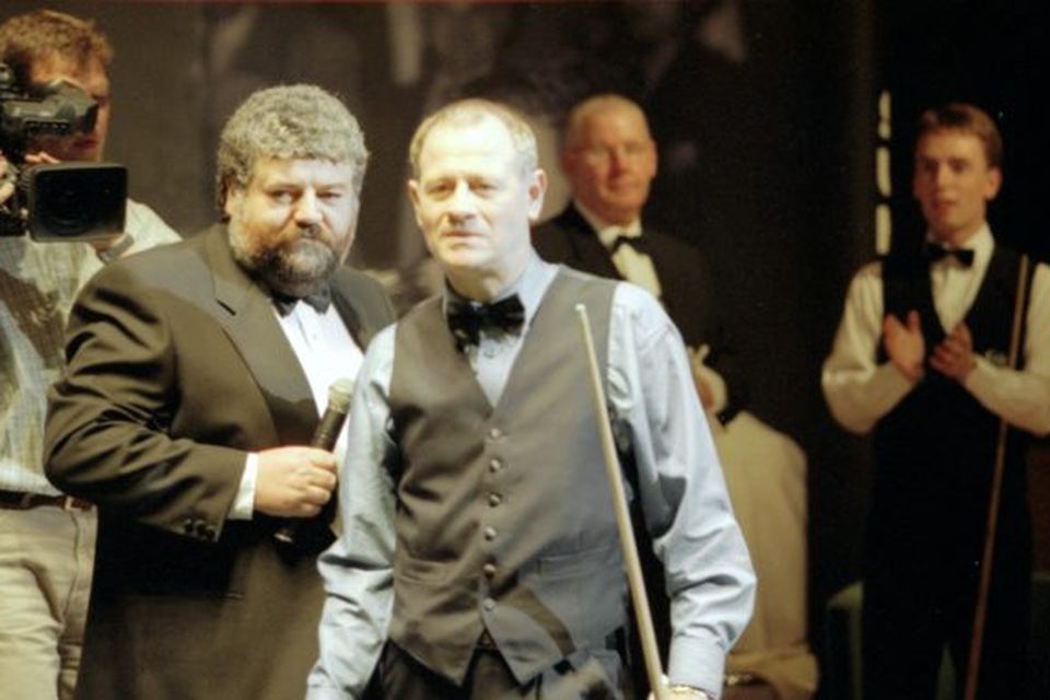 Alex Higgins.  Snooker Legend.  Exhibition match at Waterfront.  (19/06/1997)