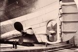 thumbnail: A photo of the Titanic's giant propellers and rudder. Photograph © National Museums Northern Ireland. Collection Harland & Wolff, Ulster Folk & Transport Museum
