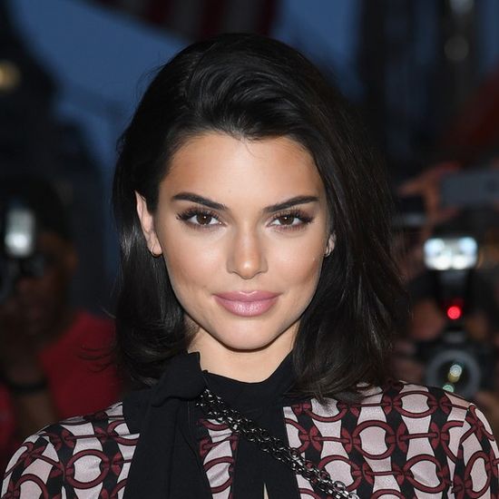 Kendall Jenner Wears Self-Portrait Co-ord With Louis Vuitton Belt