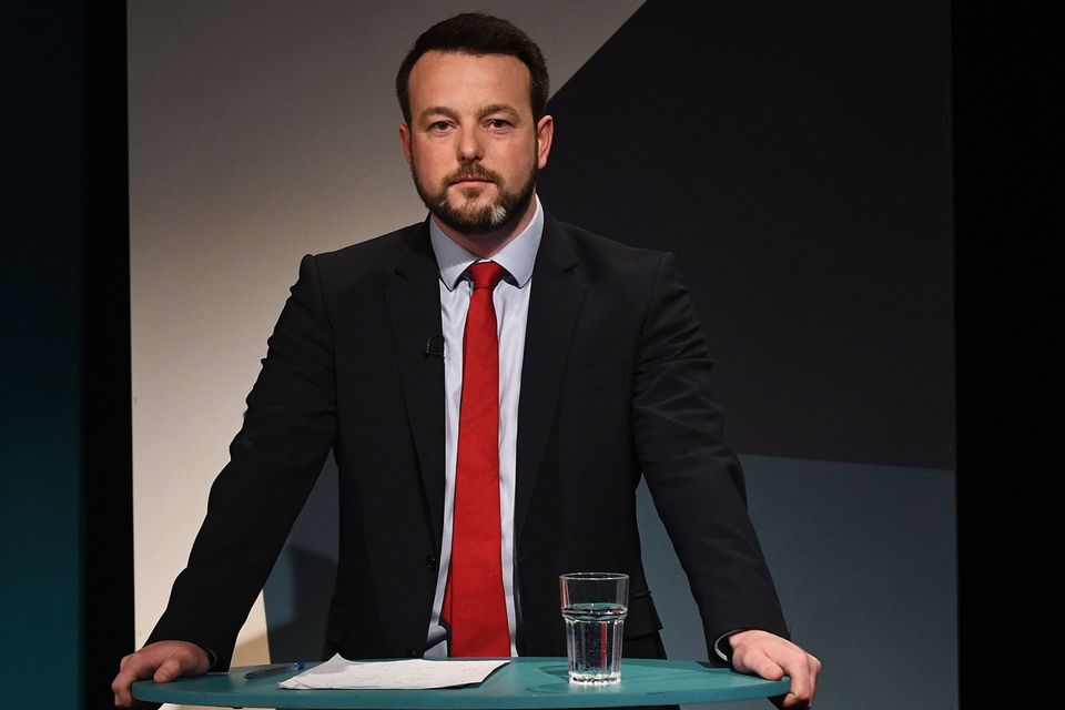 Pacemaker Press 5/6/17
SDLP's Colum Eastwood   during  A television debate from the five main parties which was recorded at UTV in Belfast.
Pic Pacemaker