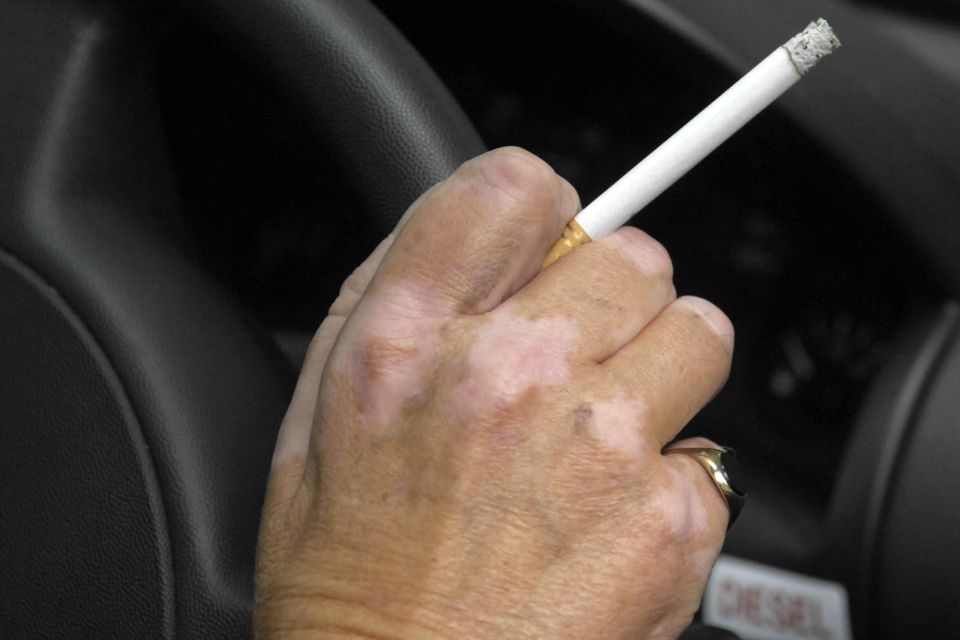 The Police Federation of England and Wales said officers cannot yet issue Fixed Penalty Notices to drivers smoking with children in their cars