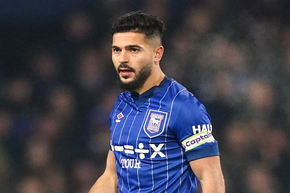 Sam Morsy wore a standard captain’s armband for Ipswich against Palace (PA)