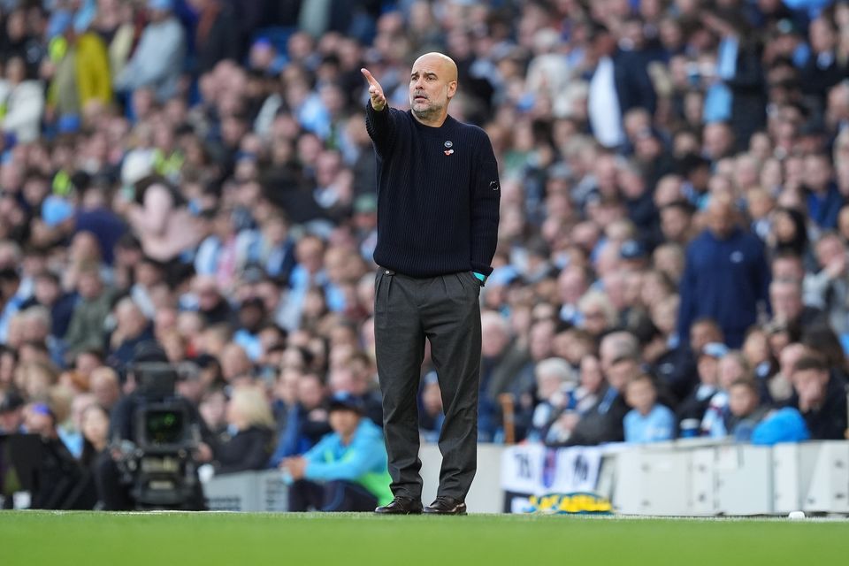 Pep Guardiola’s has injuries in his City squad (Martin Rickett/PA)