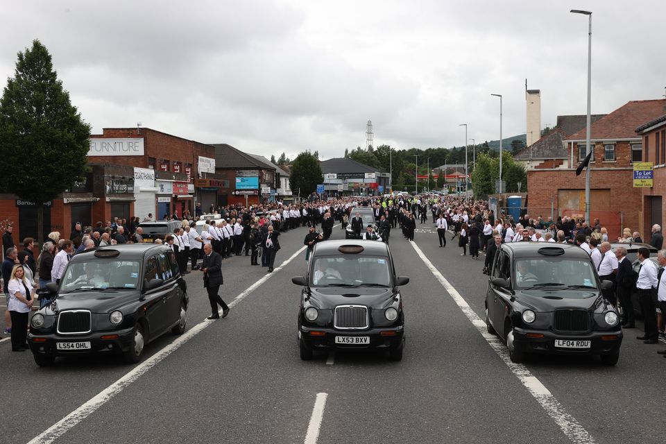Bobby Storey's funeral in June 2020. Pic: Liam McBurney.