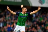 thumbnail: Conor Washington of Northern Ireland celebrates after scoring during the international friendly game between Northern Ireland and Belarus on May 26, 2016 in Belfast, Northern Ireland. (Photo by Charles McQuillan/Getty Images)