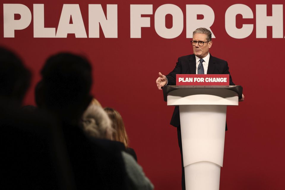 Prime Minister Sir Keir Starmer giving a speech in Buckinghamshire on Thursday (Darren Staples/PA)