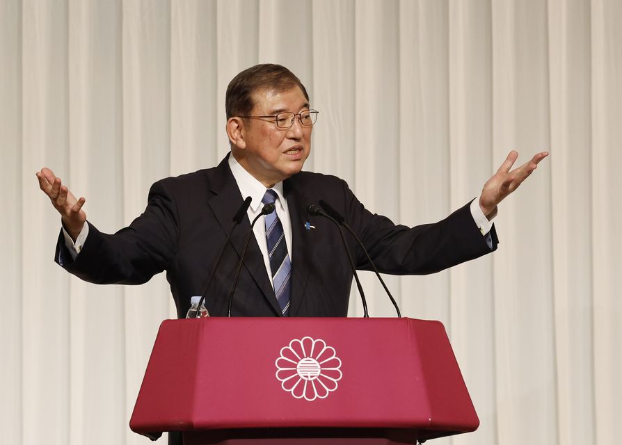 Mr Ishiba is a defence and foreign policy expert (Pool Photo via AP)