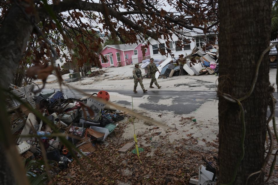 Dozens of people were killed in the US as Hurricane Helene passed through the South (AP)