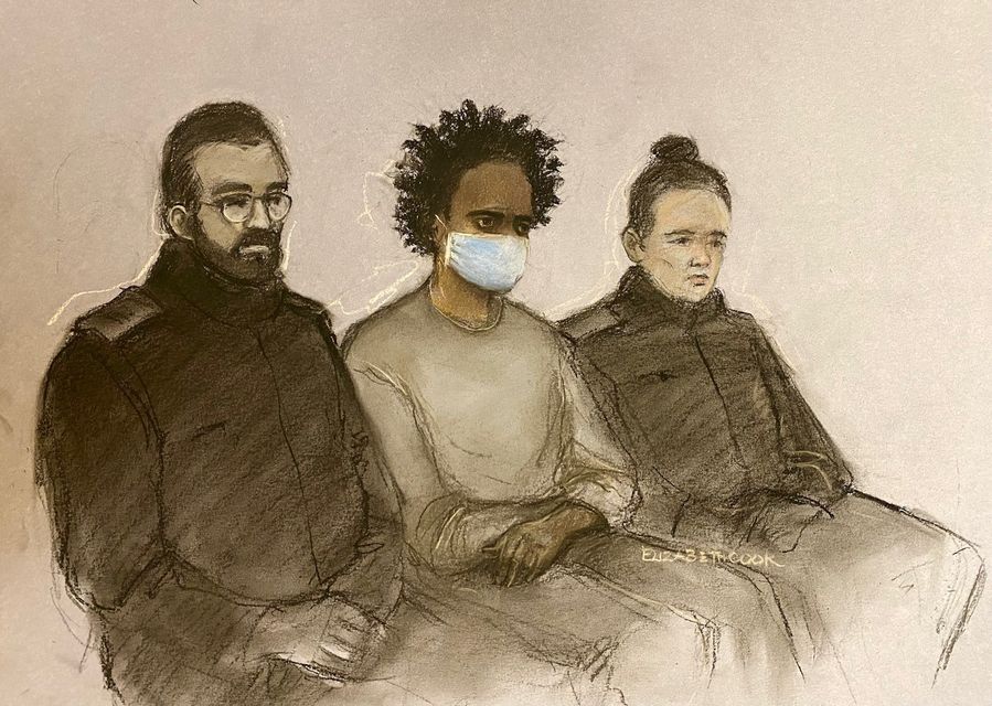 Rudakubana was wearing a face mask in court (Elizabeth Cook/PA)