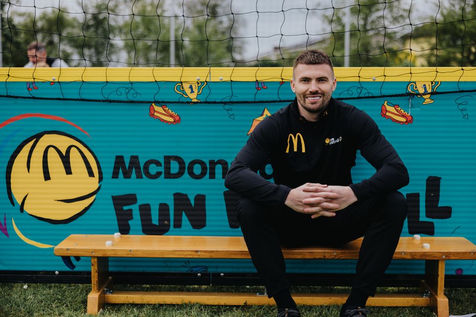 Stuart Dallas is the NI ambassador for McDonald’s Fun Football programme