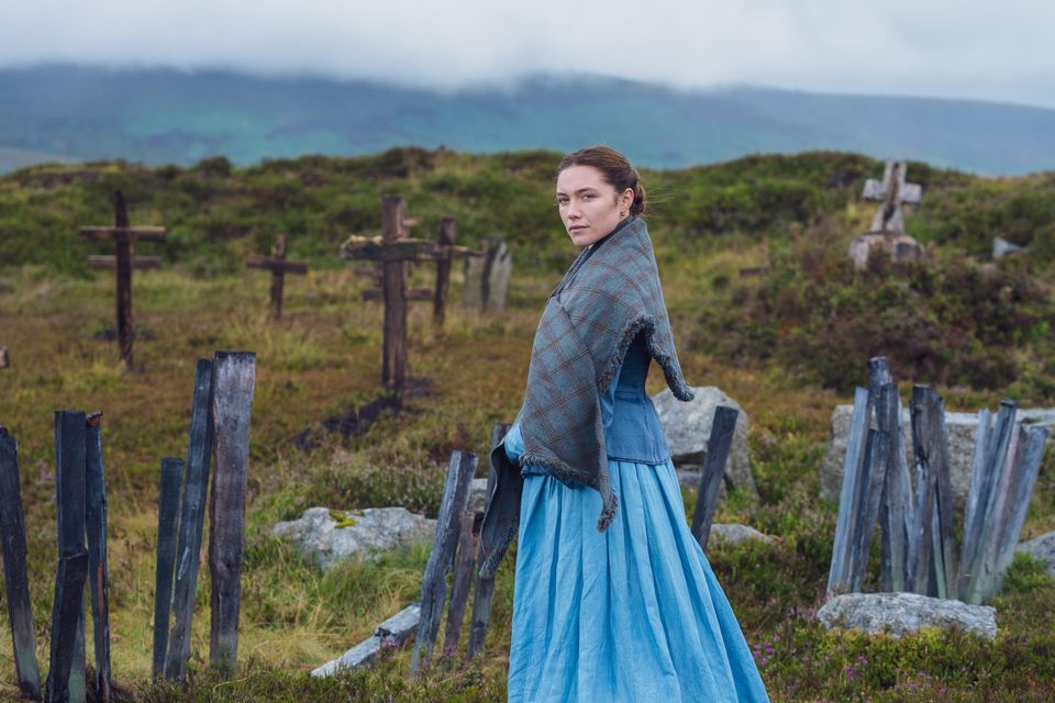 First picture of Florence Pugh from the new Netflix film The Wonder, which has started shooting in Dublin and Wicklow.