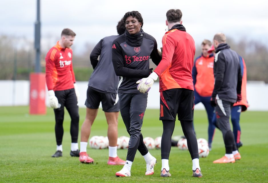 Manchester United boss Reuben Amorim feels the mood in the squad is positive (Martin Rickett/PA)