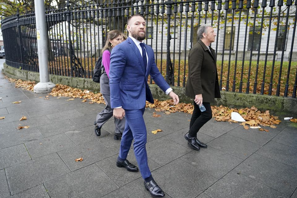 Mr McGregor appeared at the High Court in Dublin (Niall Carson/PA)