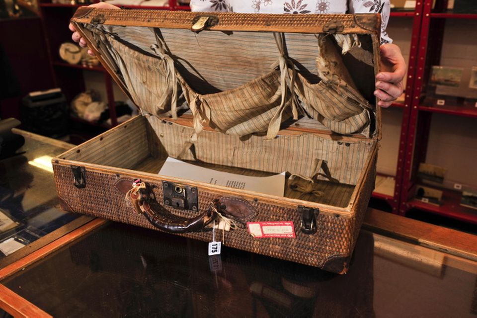 A 100-year-old suitcase belonging to Millvina Dean, the last remaining survivor of the Titanic