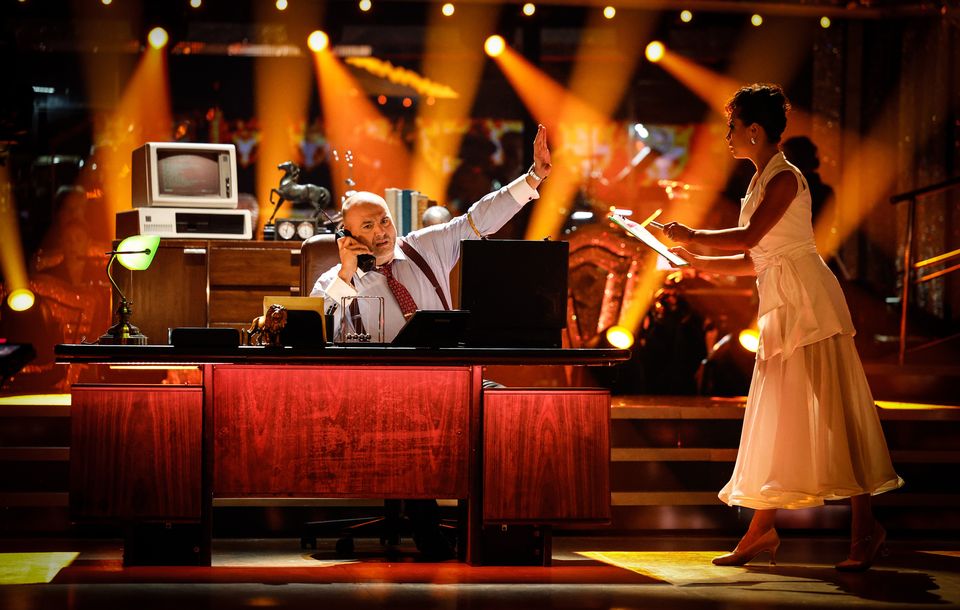 Wynne Evans and Katya Jones during their appearance on the live show of Saturday’s Strictly Come Dancing (BBC/PA)