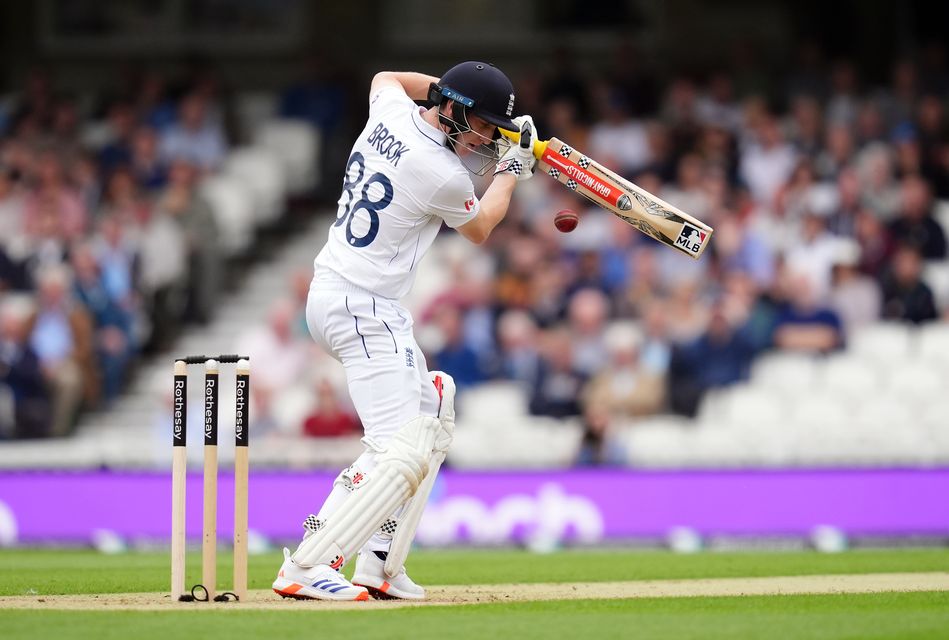 Harry Brook fell trying to force the pace of the game (John Walton/PA)