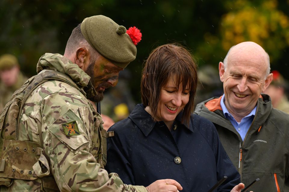 Defence Secretary John Healey and Chancellor Rachel Reeves (Leon Neal/PA)