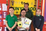 thumbnail: Seamus O'Hara was back at St Ciaran's PS Cushendun this week to share his story with the pupils