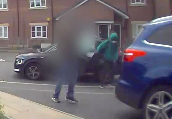 Doorbell camera footage of Axel Rudakubana’s attempt to take a taxi to The Range High School a week before his murderous attack (Merseyside Police/PA)