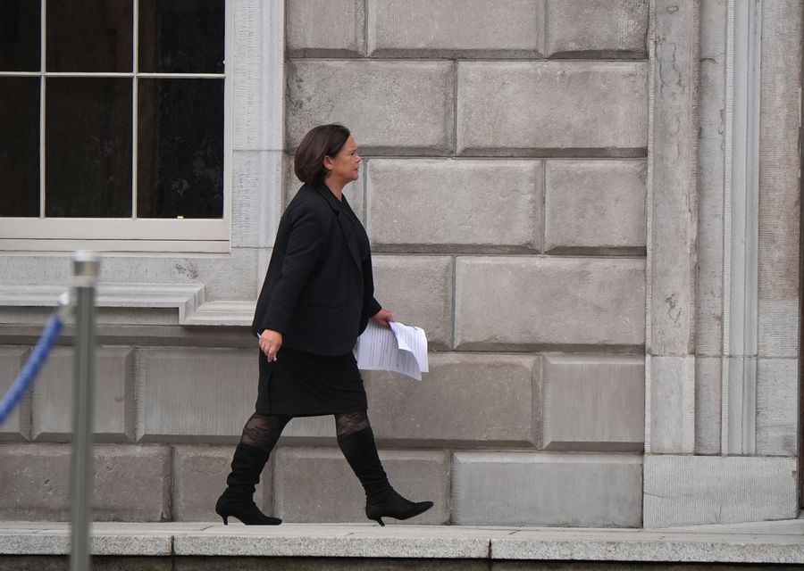 Sinn Fein’s President Mary Lou McDonald is facing calls to apologise to the teenager who was sent ‘inappropriate’ texts by a former Sinn Fein senator (Niall Carson/PA)