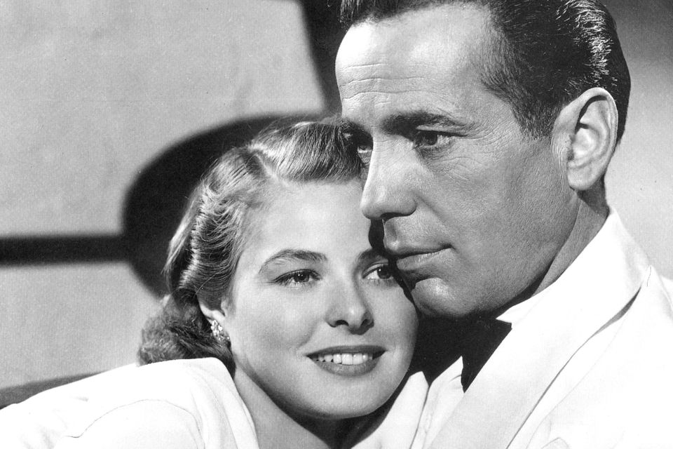 Screen chemistry: Ingrid Bergman and Humphrey Bogart in Casablanca, 1942