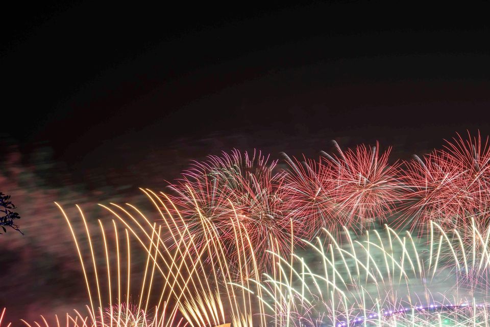 Fireworks explode over the Sydney Opera House and Harbour Bridge during New Year’s Eve celebrations (Bianca De Marchi/AAP Image via AP)