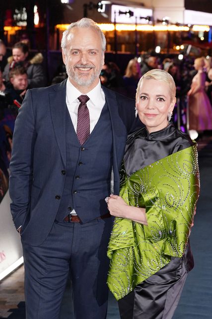 Olivia Colman and husband Ed Sinclair (Ian West/PA)