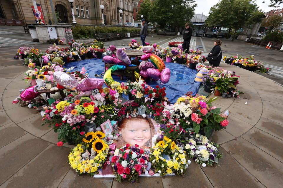 Three little girls were killed in stabbings in Southport (Paul Currie/PA)