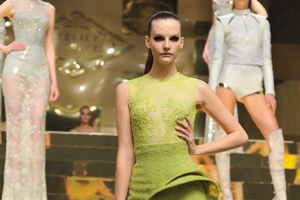Donatella Versace opens Paris fashion week with sporty couture, Versace