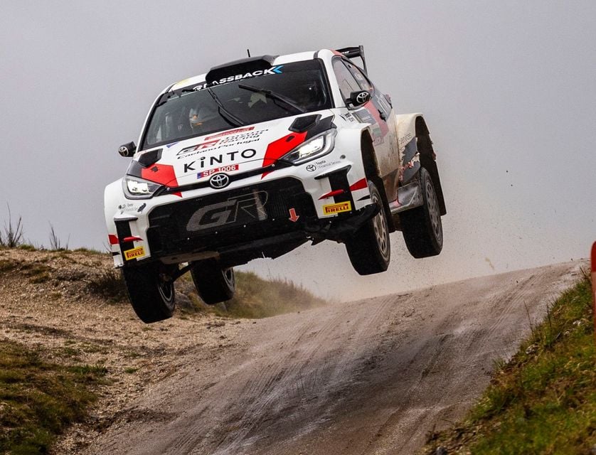 Kris Meeke gets to grips on his competitive debut with Toyota Gazoo Racing’s Yaris Rally2