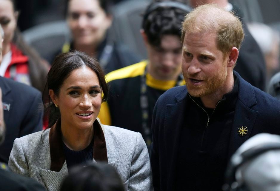 The footage shows a brief clip of the Duke of Sussex (AP)