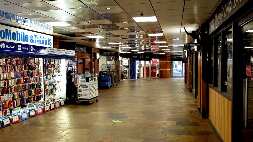 Inside the deserted Great Northern Mall