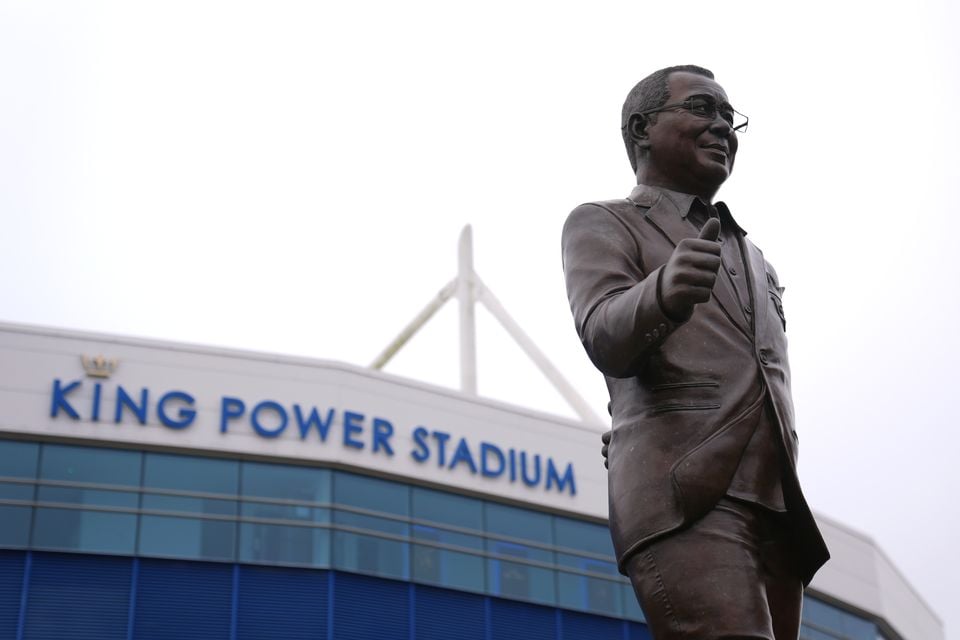 A statue of former Leicester City owner Vichai Srivaddhanaprabha (Joe Giddens/PA)