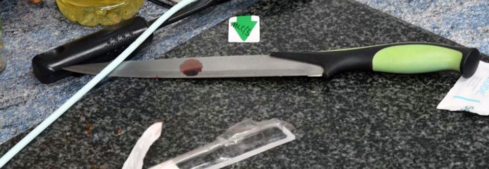 The knife used to inflict the fatal injury on 14-year-old Scarlett Vickers on July 5 last year (CPS via PA)